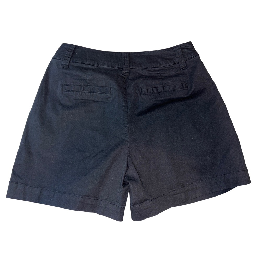 A New Day Womens High Rise Pleated Stretch Shorts Black Size 4 - Picture 3 of 9